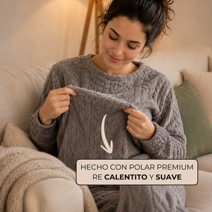 Promo Invierno: Pijama Polar Térmico + 3 Pares de Medias Térmicas