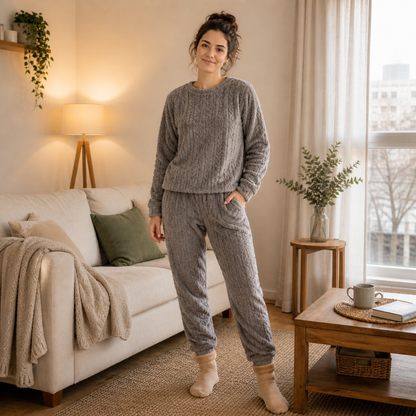 Promo Invierno: Pijama Polar Térmico + 3 Pares de Medias Térmicas