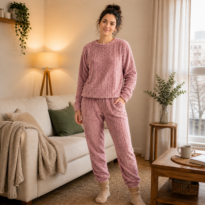 Promo Invierno: Pijama Polar Térmico + 3 Pares de Medias Térmicas