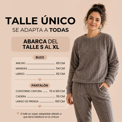2x1 en Pijama Polar Térmico + 3 Pares de Medias Térmicas de Regalo